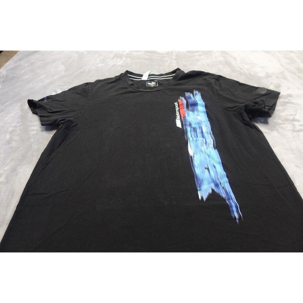 Puma x BMW MMS Mens Size XL Black Life Short Sleeve Graphic Tee M Series